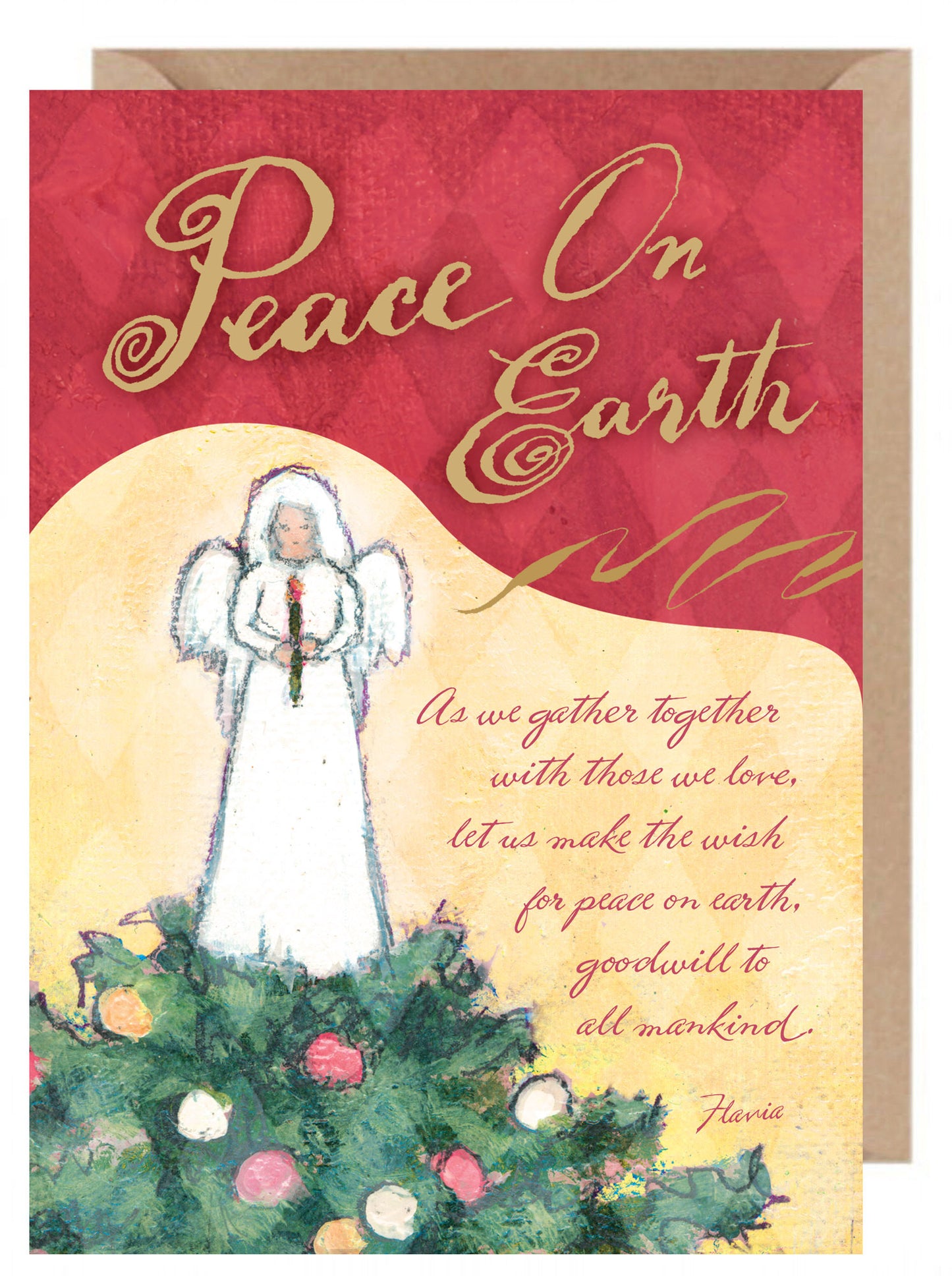 Peace on Eath - a Flavia Weedn inspirational greeting card  0003-2200